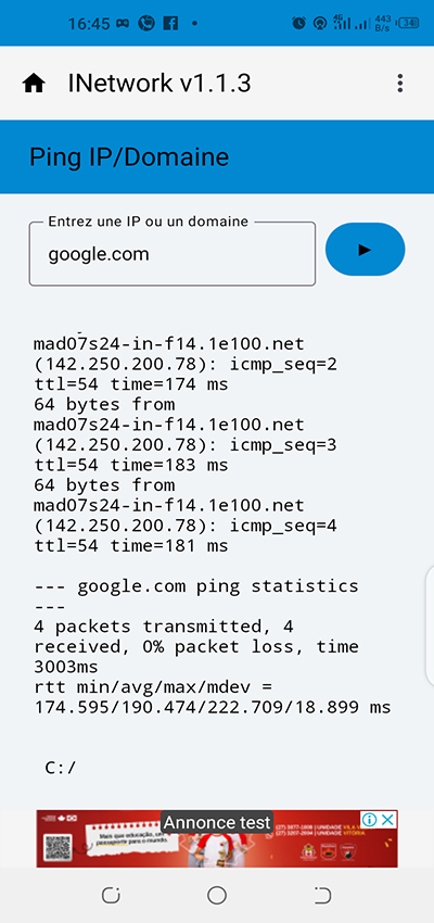 Exécutez des tests réseau professionnels pour optimiser vos connexions.